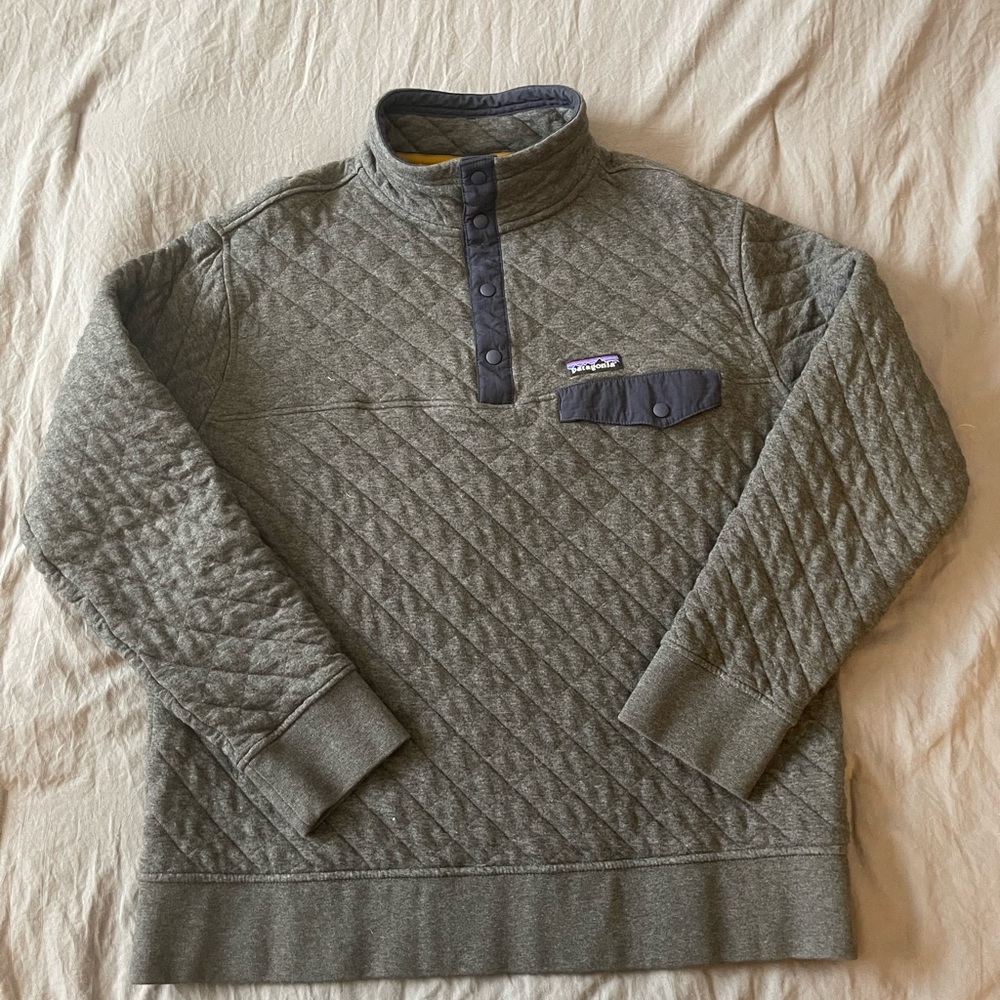 Patagonia Mens Cotton Quilt Snap-T Pullover (Sz. large)